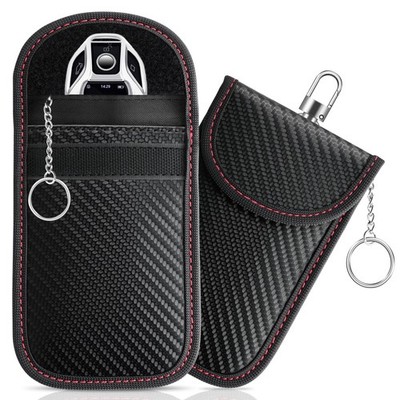 LivTee Faraday Key Fob Protector, RFID Blocking Medium (3.54'' x 5.51''), Black