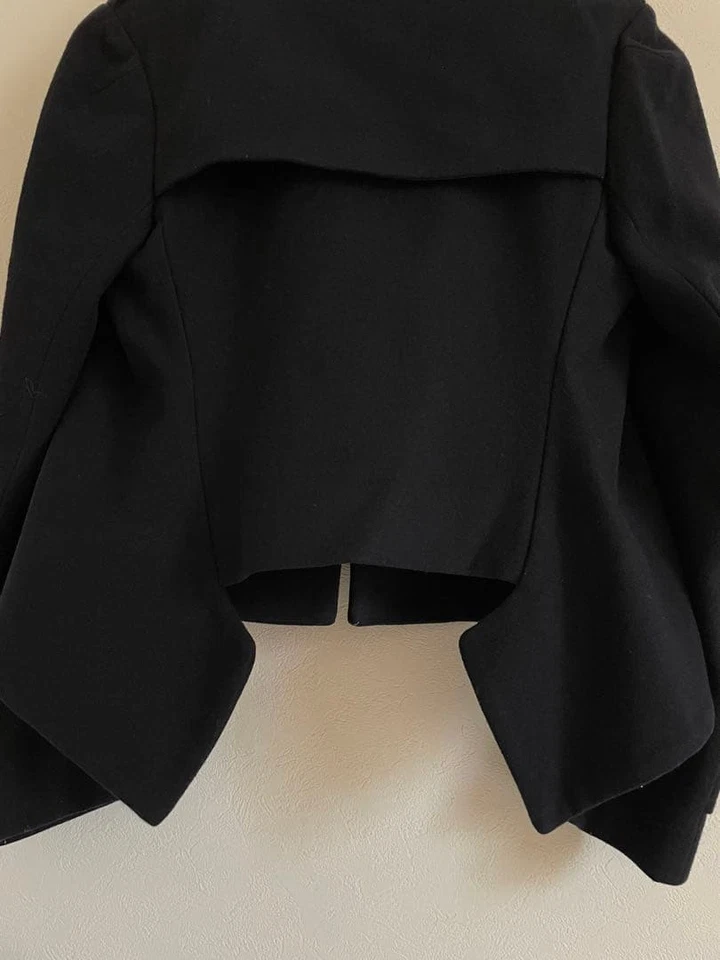 CHAQUETA DE LANA MILITAR USADA YOHJI YAMAMOTO CUELLO ALTO BUENA Foto 4 de 4