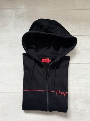 Hugo Boss Red Label Pulli Gr. S Schwarz Pullover Zipper Hoodie Kapuzenjacke