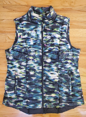 Tangerine Women's Size XXL Multicolor Down Vest Full Zipper w/ Side Pockets