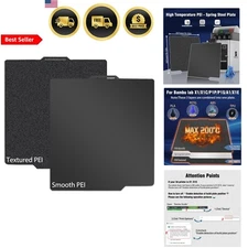 3D Printer Build Plate Double Sided PEI Spring Steel for Bambu Lab P1P X1 E 2...