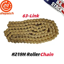 #219H Roller Chain 63-Link For MotoTec 48V Pro Electric Dirt Bike 1800W/1600W