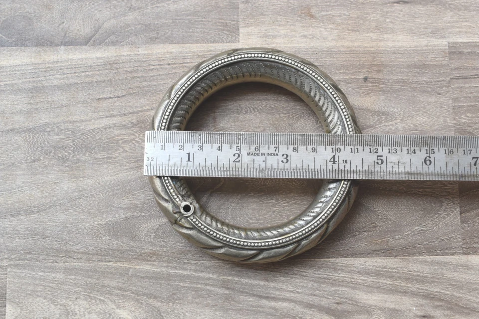 Vintage Metal Indio Tribal Tradicional Tobillo Hueco Anillo Kada Pulsera Étnica Foto 3 de 4