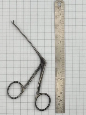 KARL STORZ 221409 Ohrzängchen WULLSTEIN zerlegbar extra zart ovaler Löffel 0,9mm - Bild 1 von 4