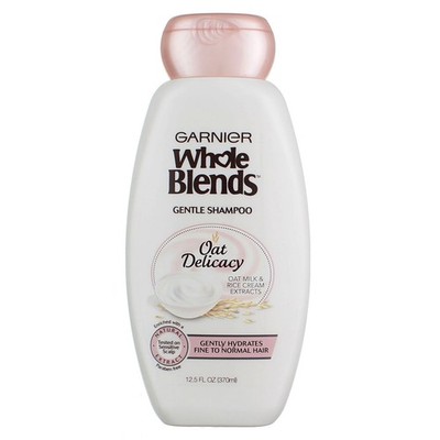 4 Pack Garnier Whole Blends Gentle Oat Milk & Rich Cream Extracts Shampoo, 12...