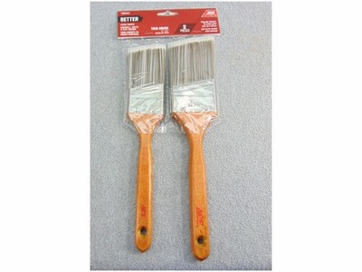 2 PACK ACE BETTER TRIM PAINT BRUSHES 2 and 2 ½ INCH SASH LATEX #1006461