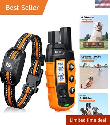 Rechargeable Dog Training Collar with Remote - Beep, Vibration, Shock Modes