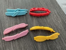 Vintage 1950's Hair Barrettes Lot of 4 Sets