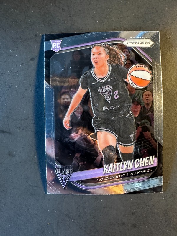 2025 WNBA Panini Prizm Rookie Card RC #100 Kaitlyn Chen Golden State Valkyries 3
