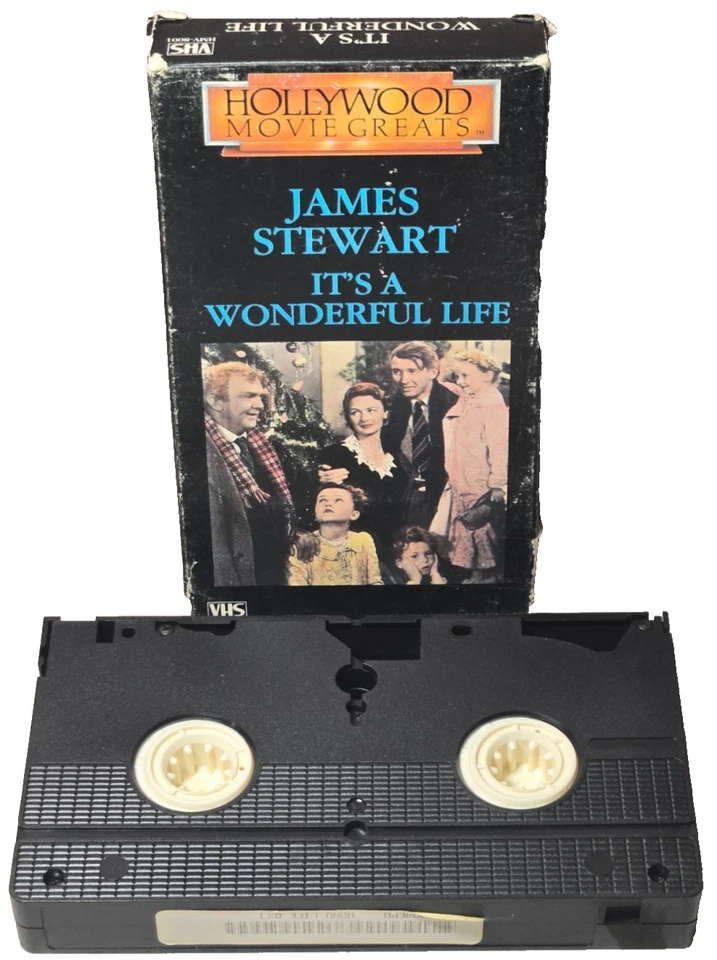 Hollywood Movie Greats "It's A Wonderful Life" James Stewart (1991) VHS Tape - Image 3 of 4