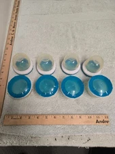 lot of 8, munchkin baby food tray with lids, silicone material, 2 ounces