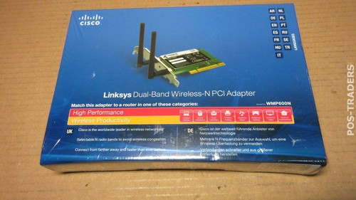 Linksys CISCO WMP600N Wireless-N PCI Adapter with Daul-Band 300Mbps NEW NEU NEUF - Afbeelding 1 van 2