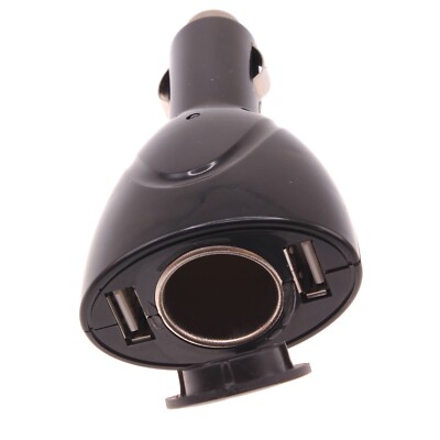 For iPhone 16/Pro/Max/Plus - DC Socket Car Charger 2-Port USB Power Adapter