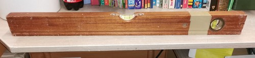 Wasserwaage unicraft 600mm, echt Teak Holz, 22-0512-100 funktionstüchtig