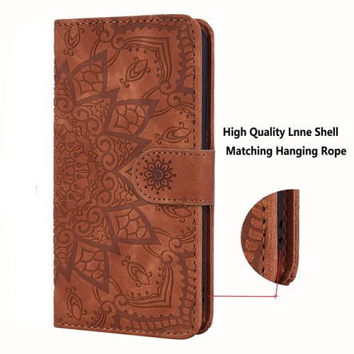 Fr Samsung Galaxy S24 S23 S22 S21 FE S20 Note20 Pattern Leather Flip Wallet Case - Picture 2 of 22