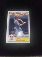 Mike Schmidt ~ 1987 Topps All Star #4 Philadelphia Phillies 1986 Glossy