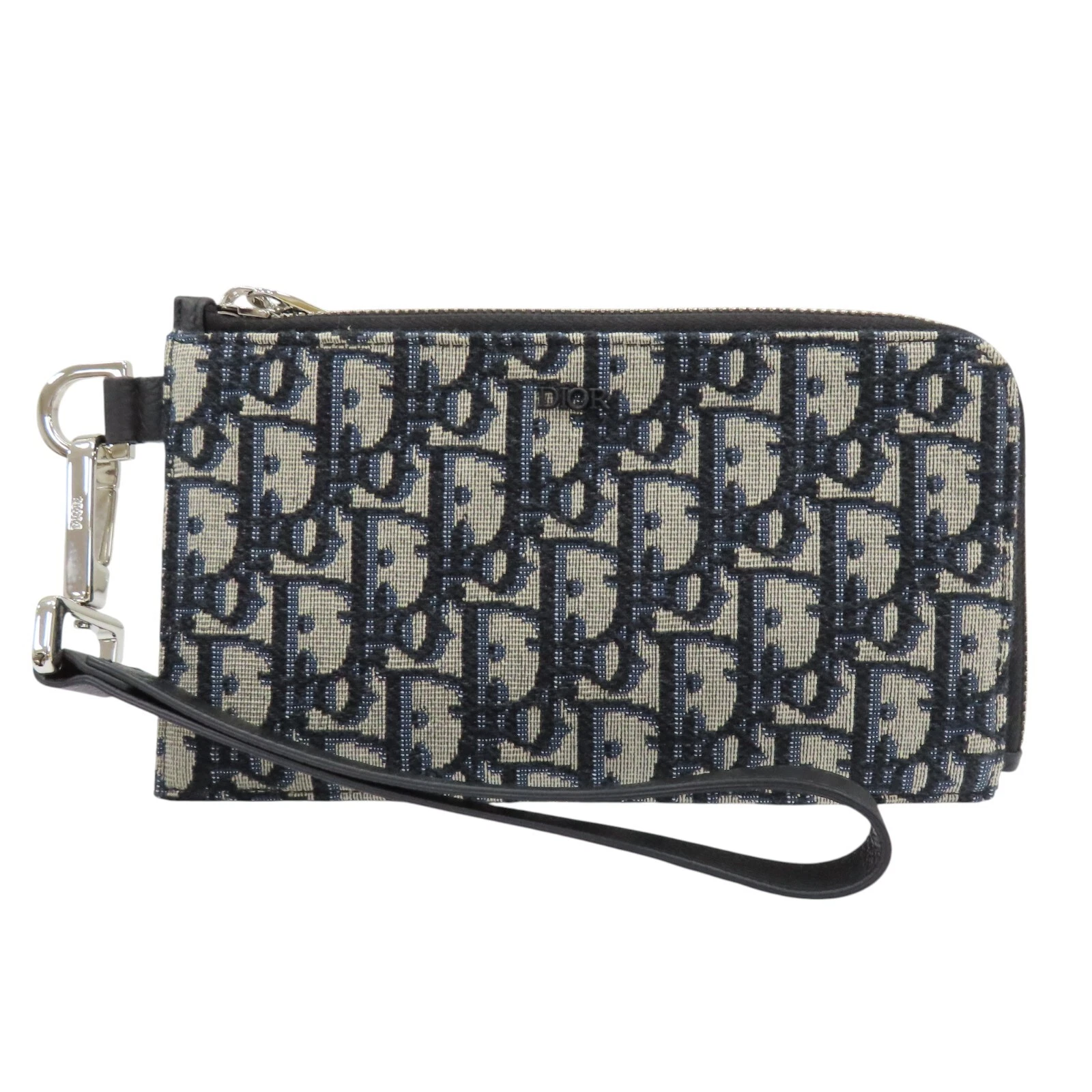 Sac pochette oblique DIOR toile bleue
