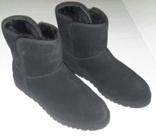 UGG CLASSIC MINI II GENUINE SHEARLING LINED BOOT WOMEN'S 1125792 BLACK SIZE 8