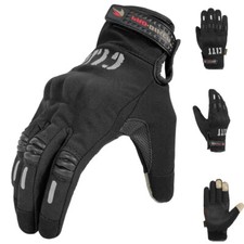 Outdoor Touch Screen Motorcycle Full Finger Gloves Gel Pad Cycling Gravel Gloves