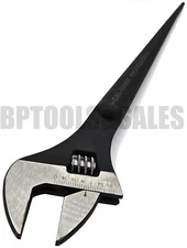 16" ADJUSTABLE IRON WORKERS SPUD WRENCH Construction Plumbing Bolts Tapered