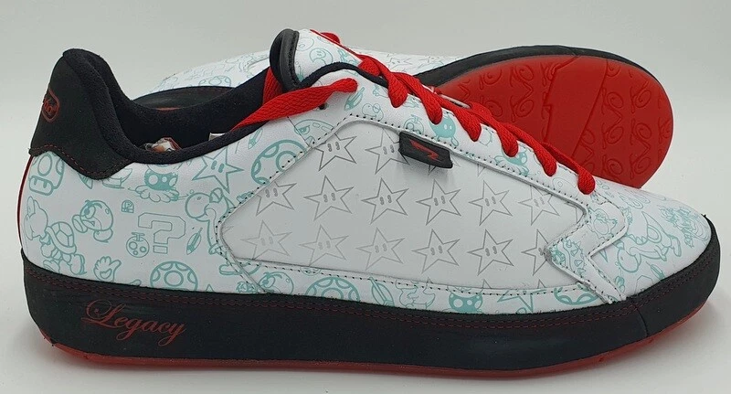 Nintendo x Run Athletics Legacy Trainers RA50202D Mario Yoshi UK9