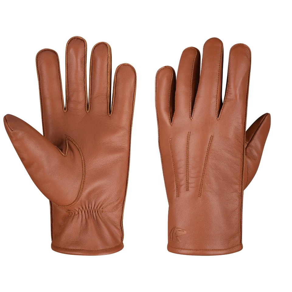Gants D'Hiver Pour Hommes En Cuir De Première Qualité Pour Conduire Moto Scooter - Photo 4/4