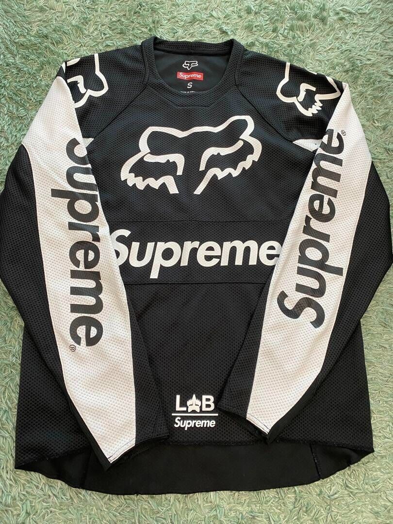 Supreme Fox Racing Moto Jersey Multi color 2018SS Black Supreme Fox Racing Moto Jersey Multi color 2018SS Black