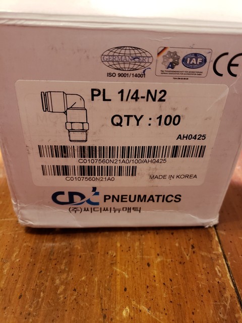 CDC Pneumatics PL 1/4-N2 - 10 Pack - AH0425 for sale online | eBay