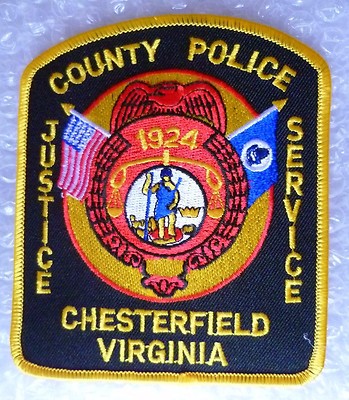 Aufnäher - Chesterfield County Virginia US Police Patch (Neu*apx. 115x95mm)