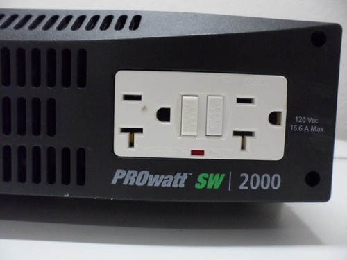 XANTREX PROWATT Power Inverter SW 2000 Watt 806-1220 2-Plug/Dual GFCI USB &Cable - Picture 12 of 19