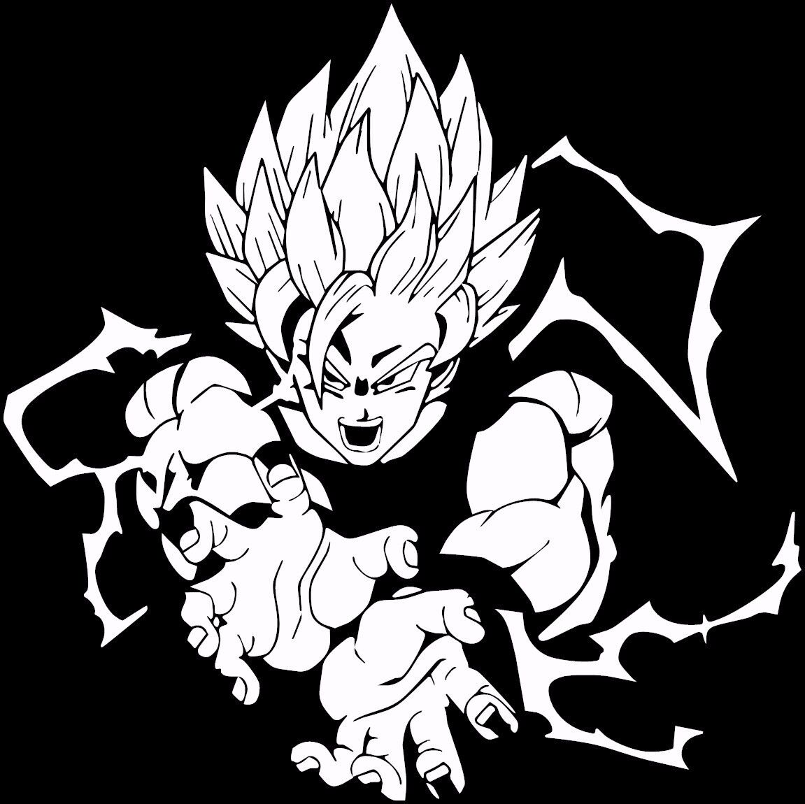 Goku super saiyan Dragon Ball Z Sticker by Gokupvv