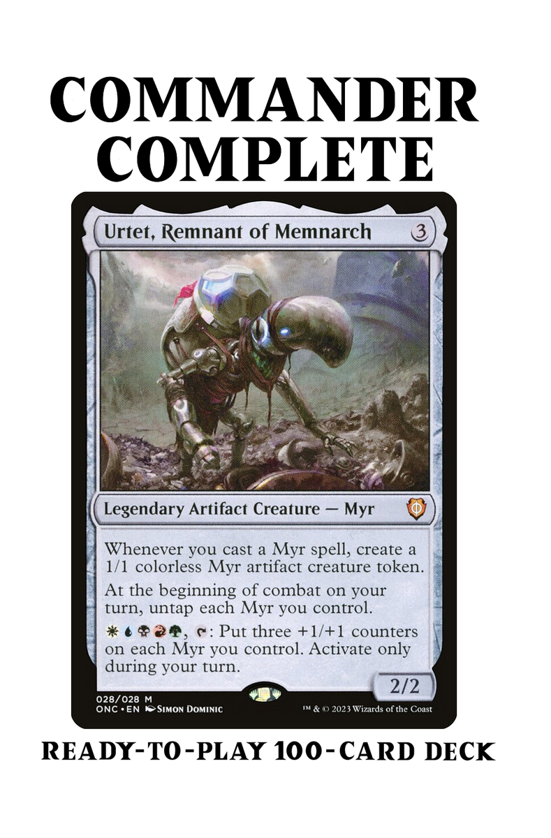 mtg memnarch commander deck Urtet, Remnant of Memnarch MYR Tribal Five-Color Magic MTG Custom Commander  Deck