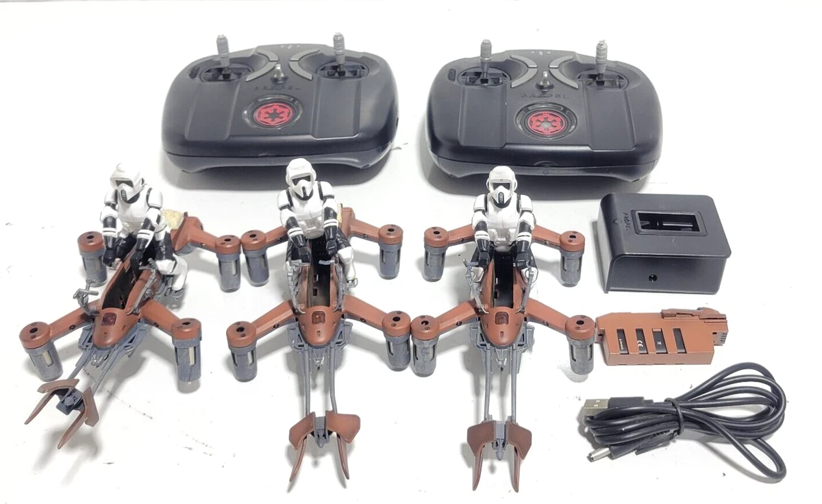 Star Wars 74-Z Speeder Bike Drone W/2- Remote |