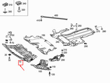 NEU MERCEDES-BENZ E W213 VORNE MITTLERE UNTERE MOTORABDECKUNG A2135200900