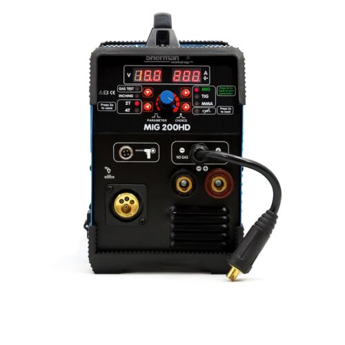 MIG/MAG 3in1 Inverter Welder 200A Welding machine MMA TIG BRAZING SHERMAN 200 HD - Picture 2 of 8
