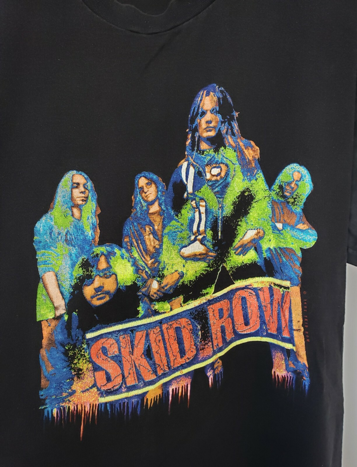 FILA Camicia SKID ROW VINTAGE CONCERT sub esseri umani in tour 95 rock band