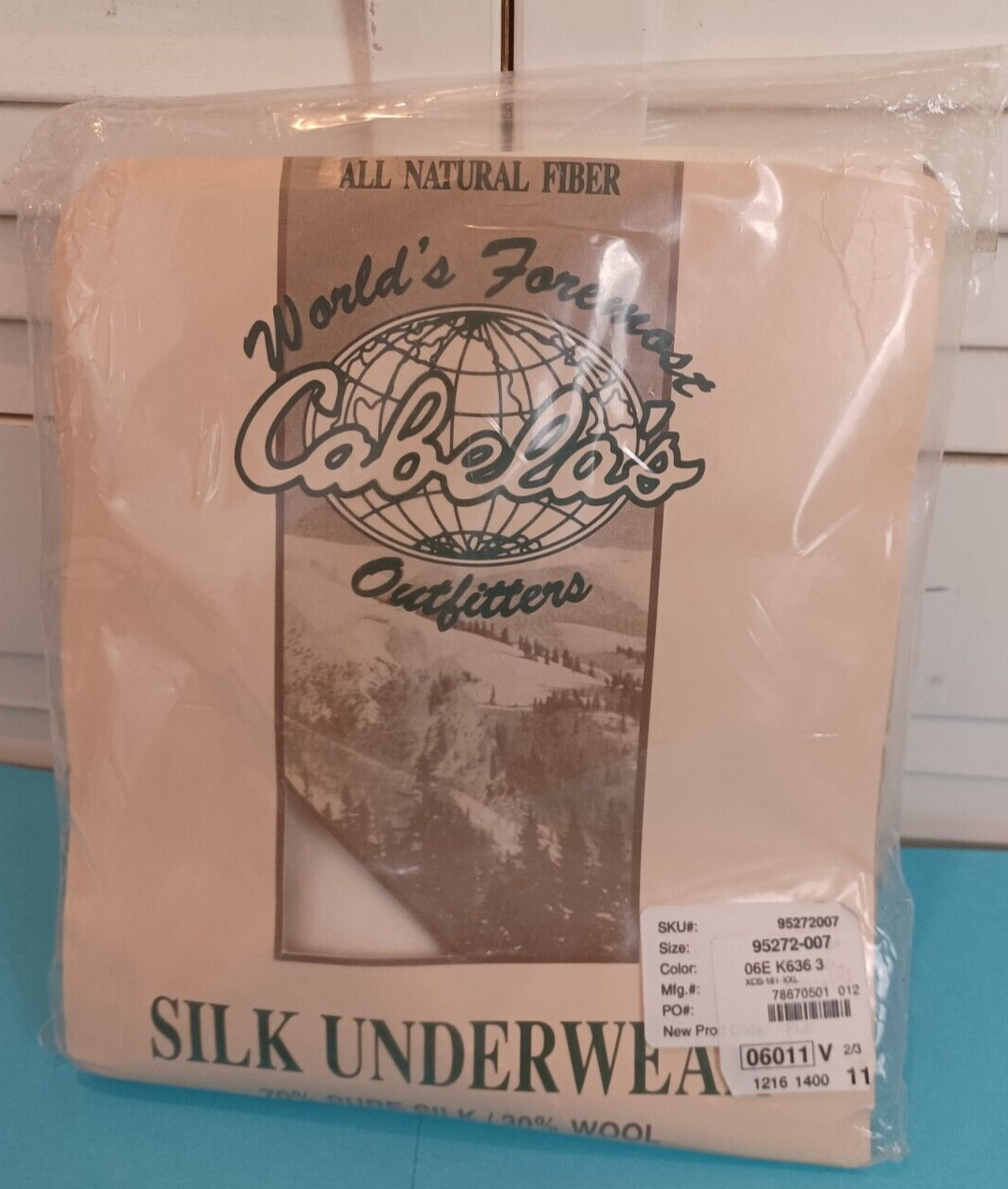 Cabela's,World Foremost Natural Fiber,Silk Underwear,XXL,70 Pure Silk