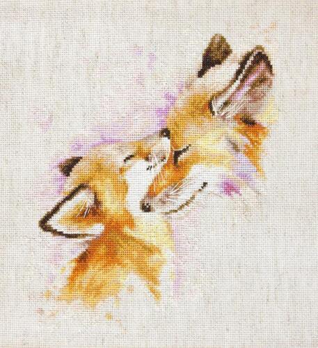 Foxes B2312L Luca-S Counted Cross-Stitch Kit - Picture 1 of 6