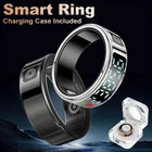 SR08 Smart Ring Display Screen Touch Sensing IP68 Heart Rate Blood Oxygen Sleep