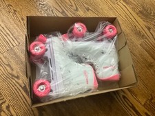 Pink/White Roller Skates - Roller Star 350, girls shoe size 4