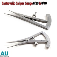 Castroveijo Caliper Gauges Measuring Gauges ophthalmic Screw Locking Instruments