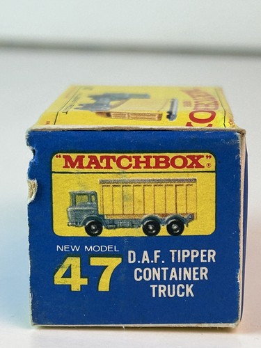 Matchbox #47 D. A.F. Tipper Container Truck With Original Box - Picture 4 of 16