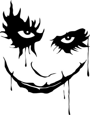 Joker Face Decal Sticker Window VINYL DECAL  Car LaptopYeti