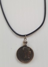 First Roman Emperor Augustus Fantasy Coin Pendant Charm Handmade Necklace
