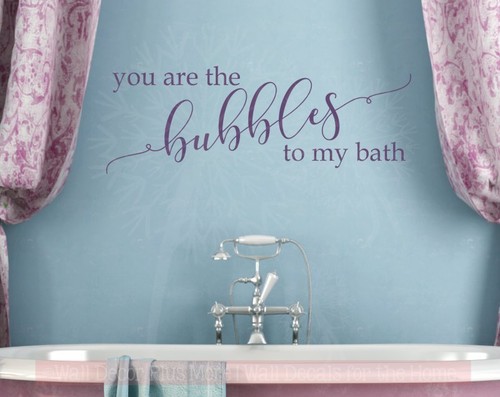 Calcomanías de pared You Are Bubbles To My Bath vinilo letras arte baño cotización decoración - Imagen 4 de 8