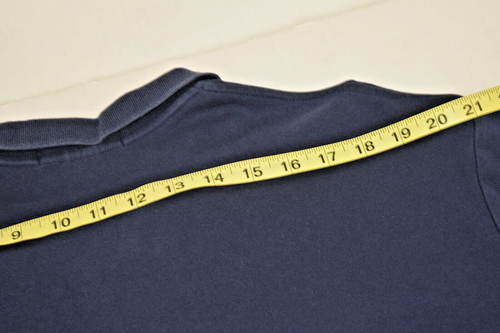 Vintage Polo Ralph Lauren Shirt Size XL 90s Navy Blue Embroidered Polo Made USA - Picture 6 of 8