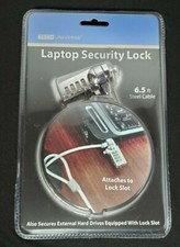 Tech Universe Laptop Steel cable Security Lock EL174 NEW in blister pkg