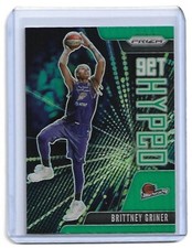 Brittney Griner  SP  ▪  2021 WNBA Prizm  GREEN Prizm Get Hyped #5   Mercury