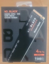 NEW Western Digital BLACK SN850X 4TB M.2 2280 PCIe Gen4 x4 Solid State PS5