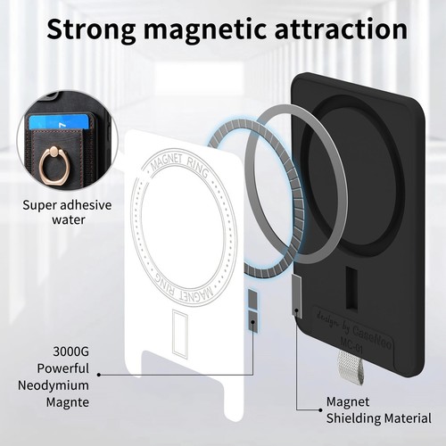 Fashion Magsafe Card Slot Leather Phone Case For iPhone 16 Pro Max 15 Plus 12 XR - Bild 17 von 95